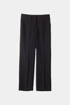 Boris loose fitted trousers sewn creases black stylein packshot