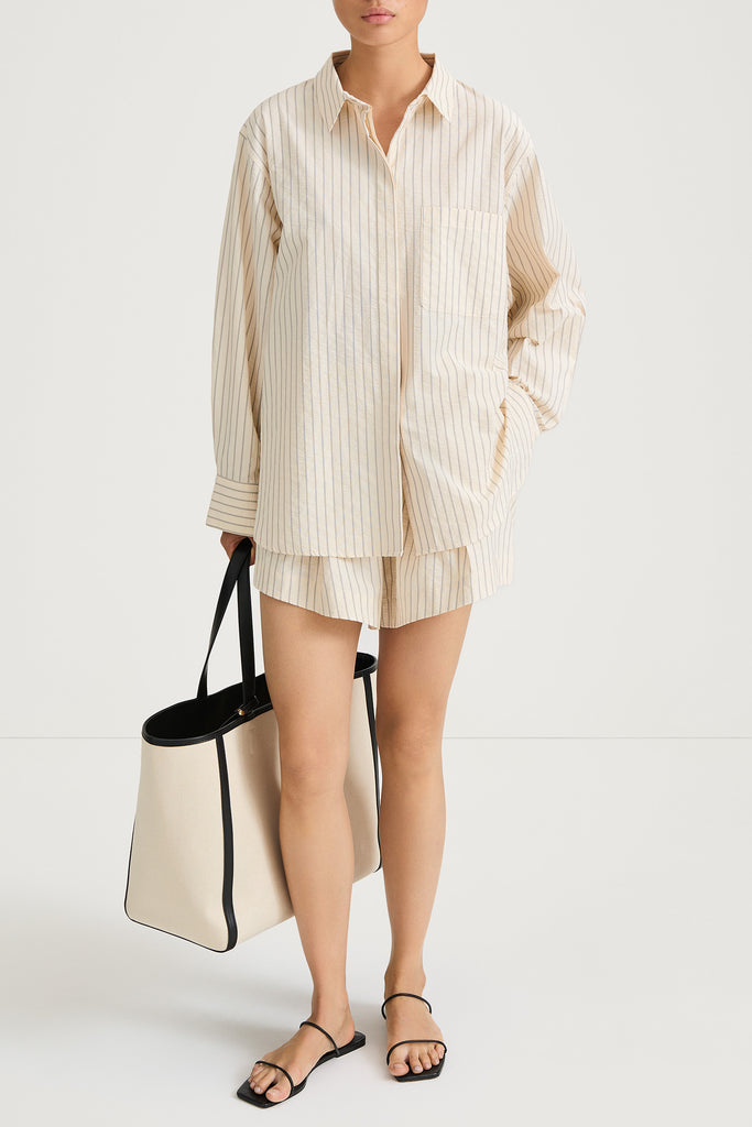 JANSELL SHIRT - CREAM STRIPE – Stylein