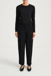 black ankle length suit trousers stylein berga