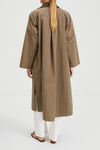 Sylvia coat loose flared trench wide sleeves army green khaki stylein back image