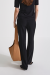 Boris loose fitted trousers sewn creases black stylein back image