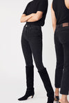 Katie is a pair of high waisted denim jeans with a slim fit and full length legs. They are true to size and made from a sustainable BCI cotton.