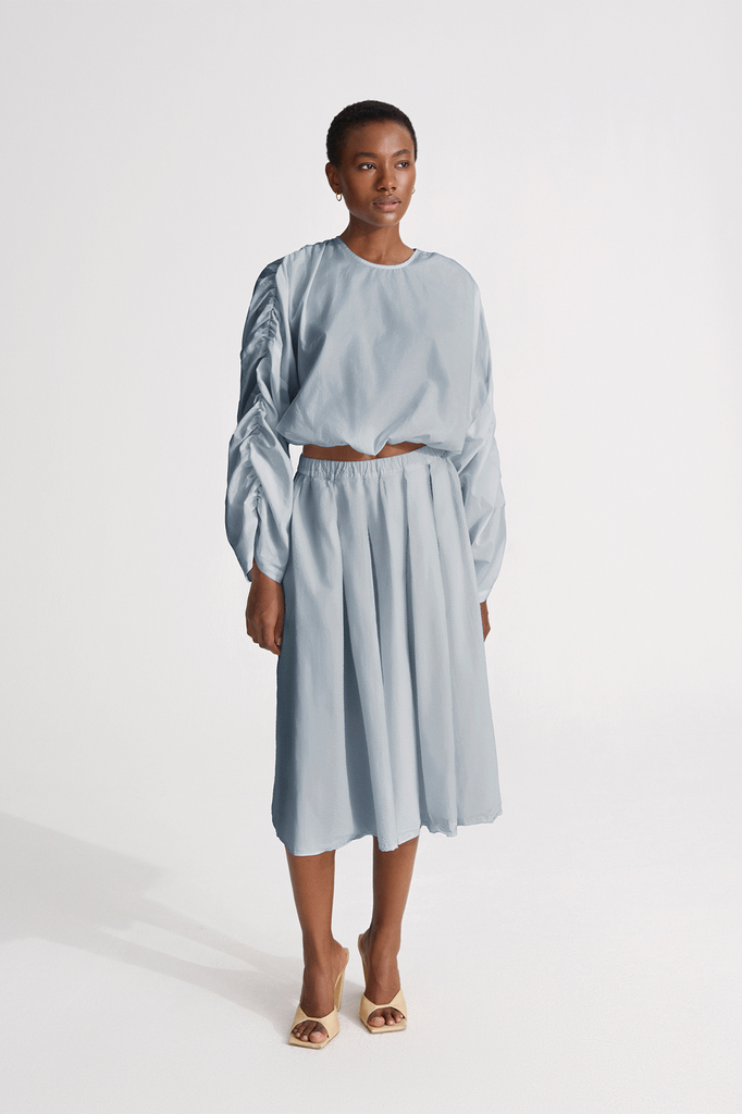 Blue deals skirt elastic