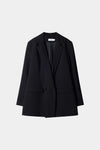 STRAIGHT FITTED BLAZER - BENITO BLACK