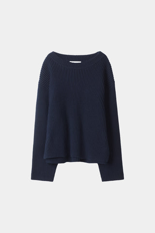 Abella knitted sweater midnight stylein packshot