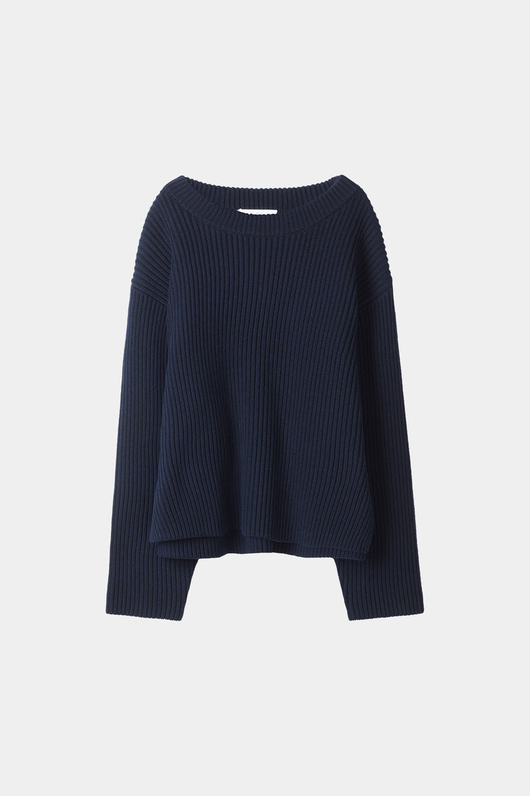 Abella knitted sweater midnight stylein packshot