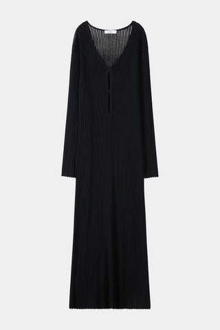 Andrea knitted dress black stylein model image packshot