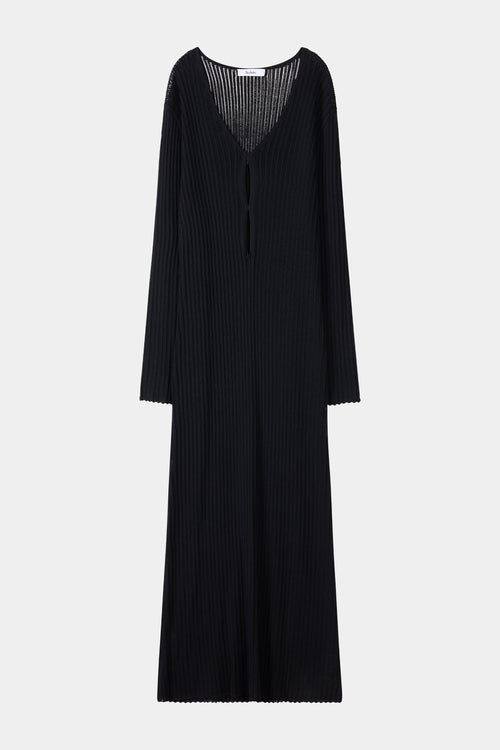 Andrea knitted dress black stylein model image front