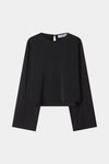 BLACK WIDE SLEEVE BLOUSE STYLEIN Mirai packshot