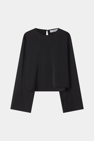BLACK WIDE SLEEVE BLOUSE STYLEIN Mirai packshot