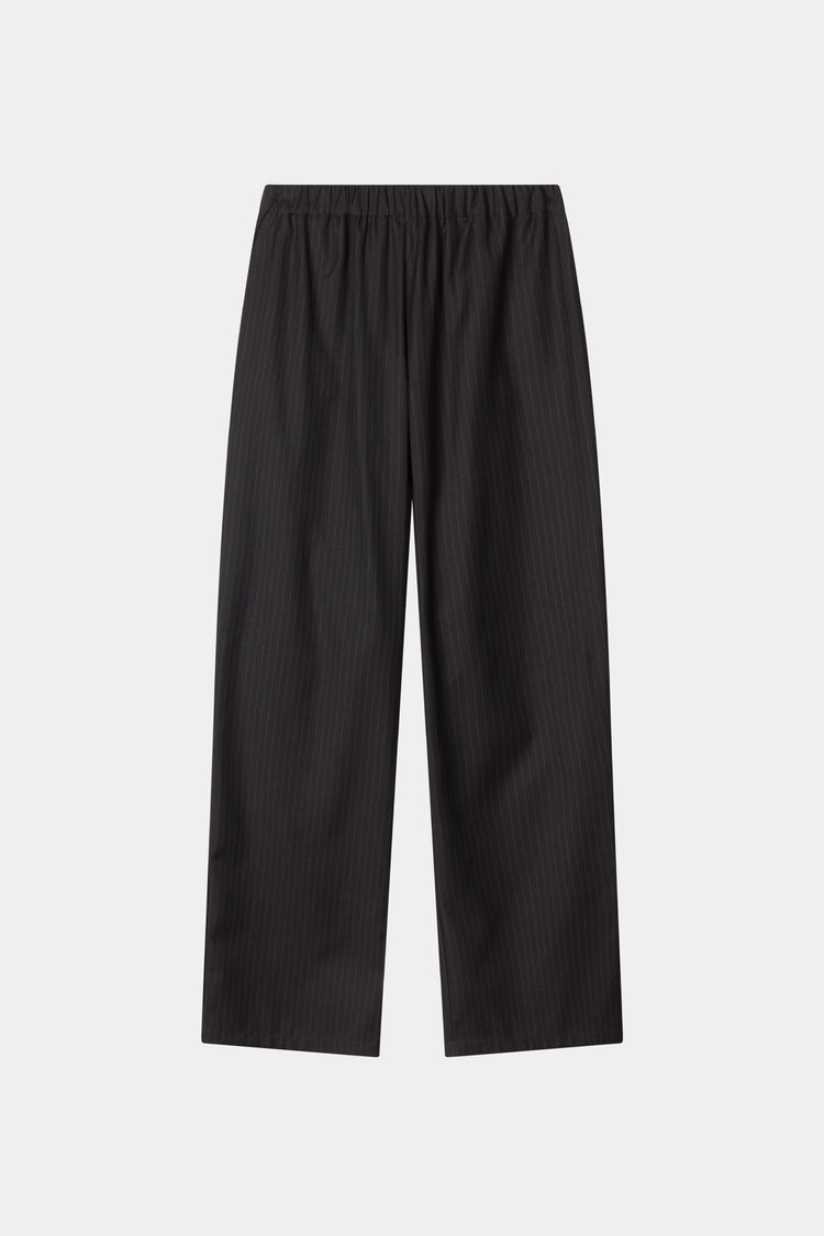 Belicia trousers coffee pinstripe stylein packshot
