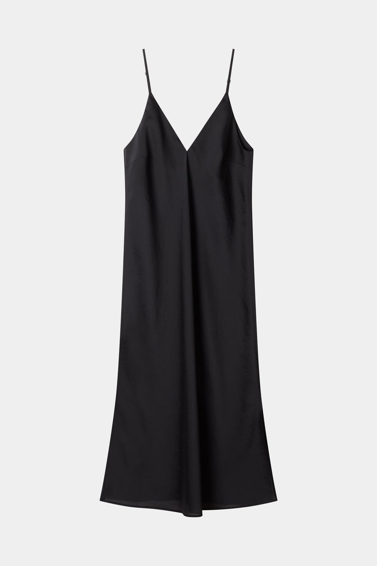 Babeline mid long v-neck slip dress praline stylein packshot