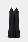 Babeline mid long v-neck slip dress praline stylein