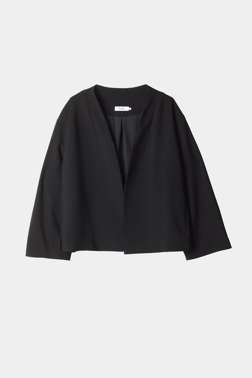 Barrea short jacket full length sleeves dropped shoulders black stylein packshot