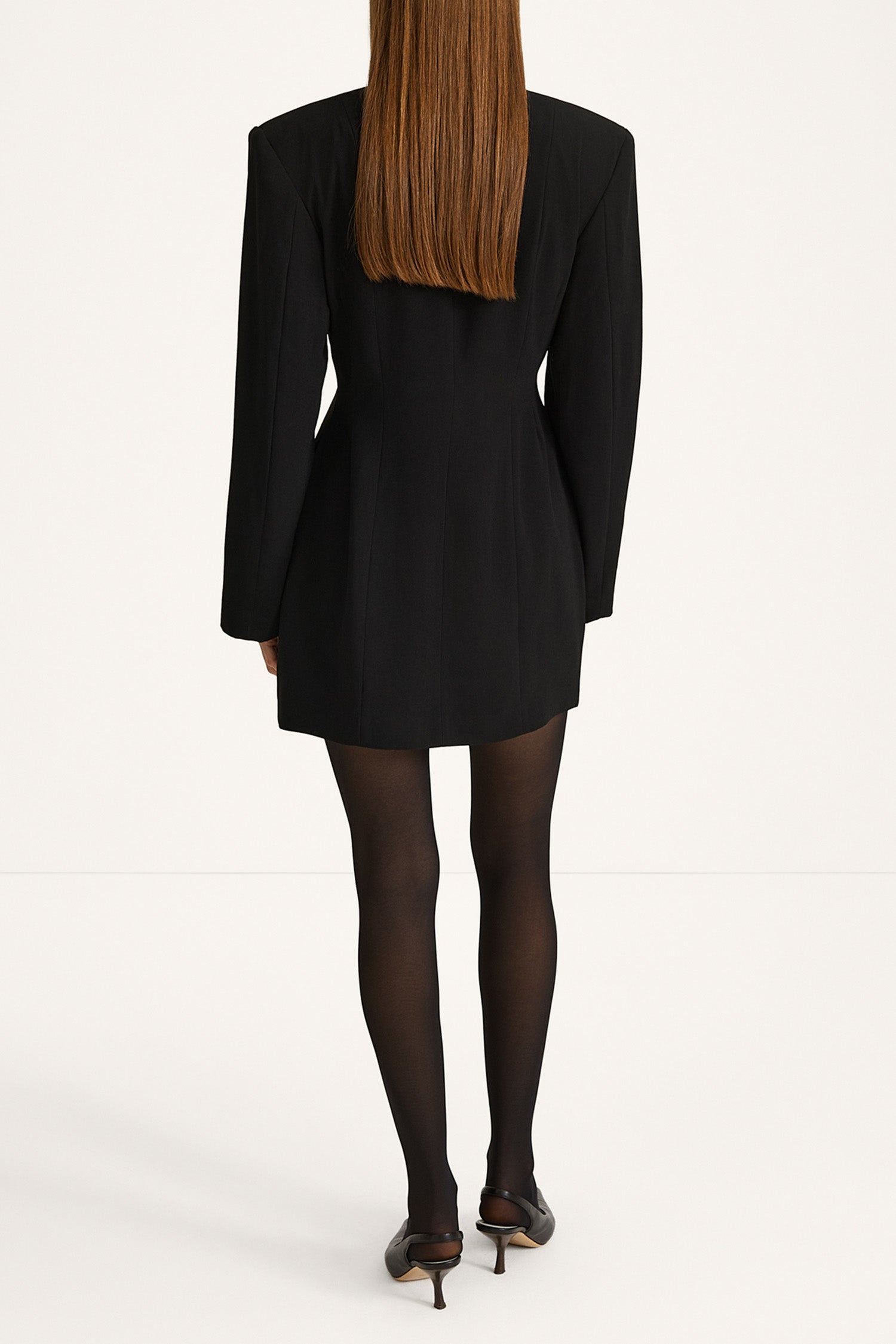 Beatrix dress black stylein front back