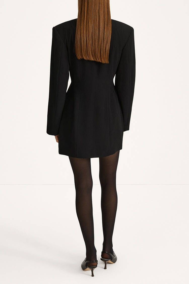 Beatrix dress black stylein front back