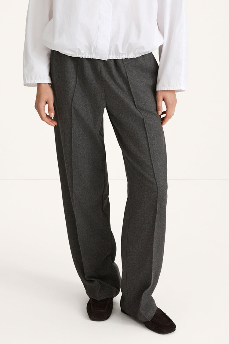 Belicia wide leg trousers dark grey stylein 