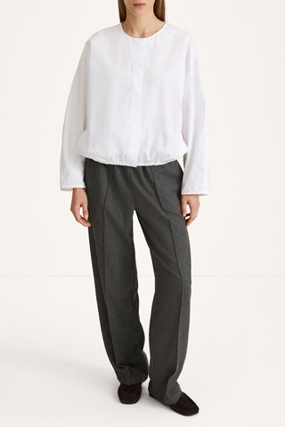Belicia wide leg trousers dark grey stylein front