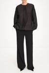 Blyss transparent blouse black stylein model image front