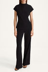 Borno short sleeve top black stylein model image front