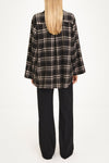 Bremen shirt cotton flannel black check stylein back