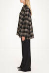 Bremen shirt cotton flannel black check stylein side