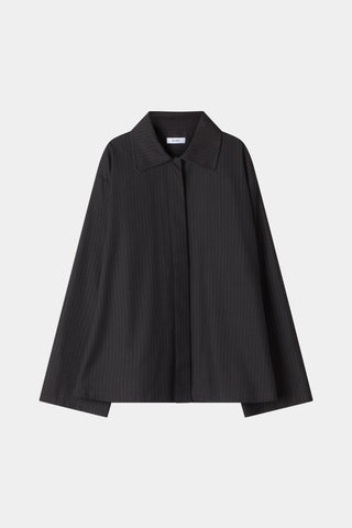 Brenley shirt coffee pinstripe stylein packshot