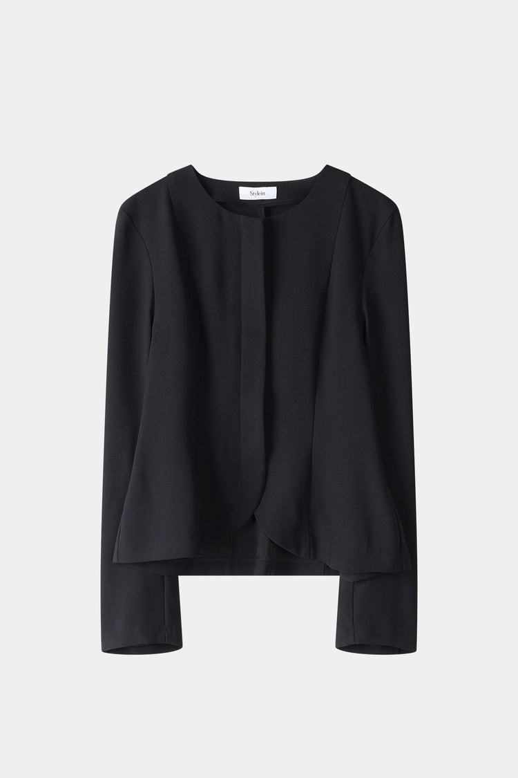 Brienne blouse black stylein long sleeve packshot