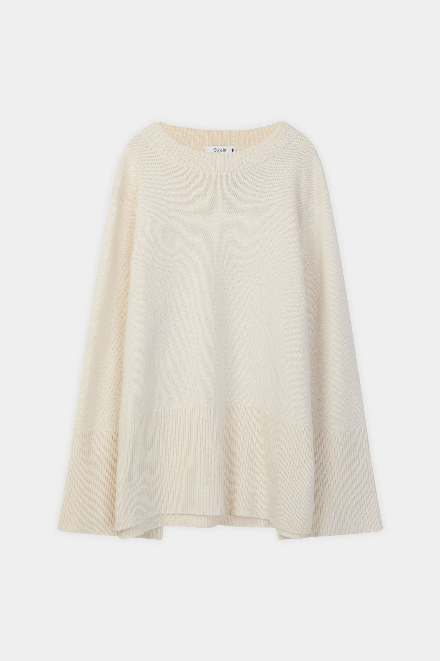 Hala long sleeve knitted sweater cream stylein packshot