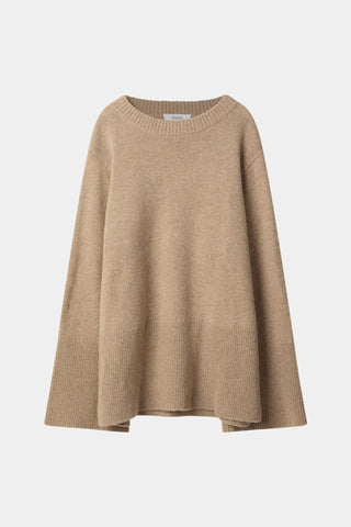 Hala long sleeve knitted sweater oat stylein packshot