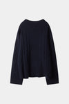 Navy cable knitted sweater stylein Hania packshot