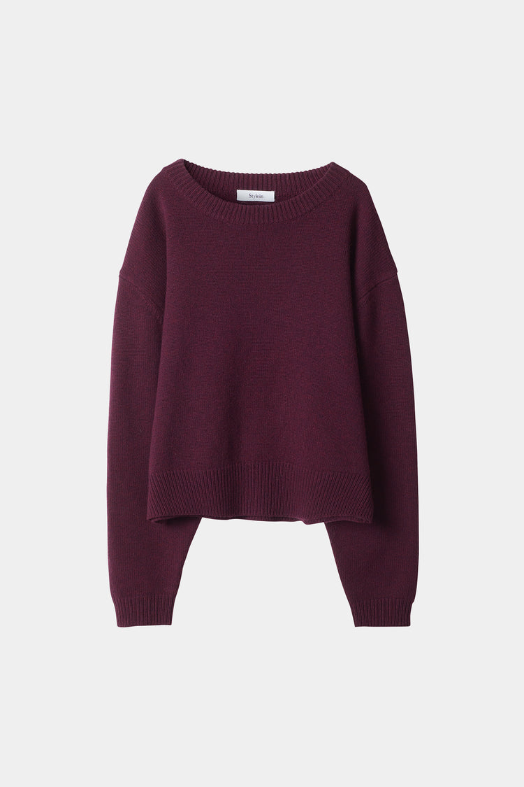 Haven knitted sweater Burgundy stylein packshot