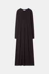 Hemera merino wool long maxi dress coffee stylein packshot