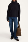 Hilary polo sweater midnight stylein front