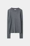 Hollin sweater cable knit merino wool grey stylein packshot