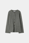 wool cardigan tailored waist Houlia cardigan grey stylein packshot