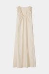 Jaisie long dress cream stripe stylein packshot