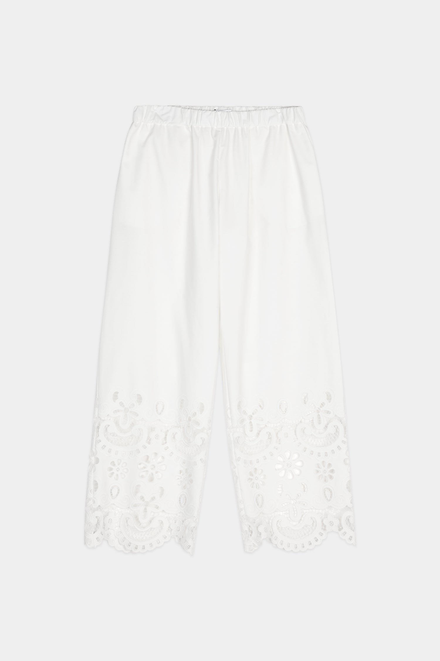Jamie embroidery trousers white stylein packshot
