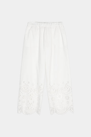 Jamie embroidery trousers white stylein packshot