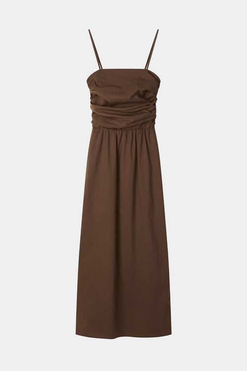 Jamila maxi dress cacao stylein model image front