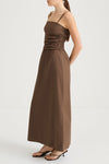 Jamila maxi dress cacao stylein model image side