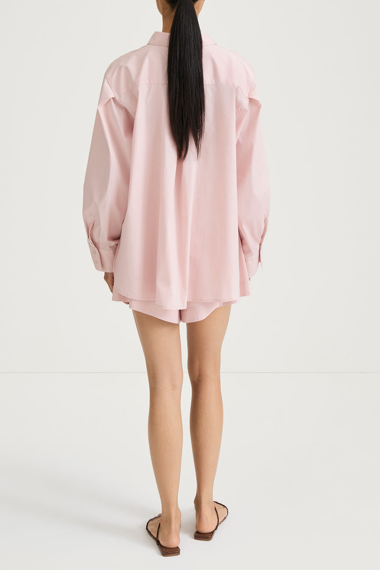 Jansell shirt off-pink stylein model image back