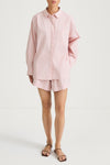 Jansell shirt off-pink stylein model image front