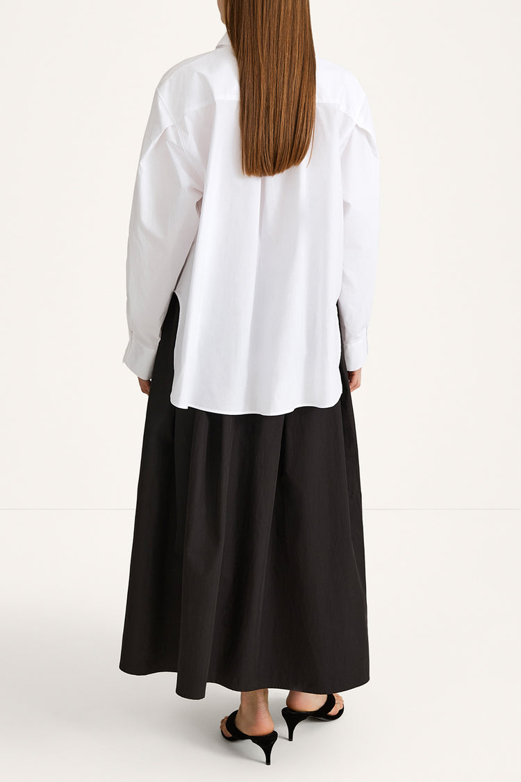Jansell cotton shirt white stylein model image back