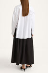 Jansell cotton shirt white stylein model image back