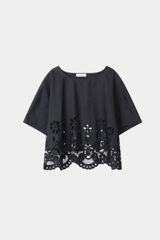 Jassira embroidery blouse black stylein packshot