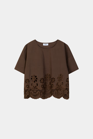 JASSIRA BLOUSE - COFFEE