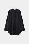 Jazara shirt loose long cotton poplin black stylein packshot