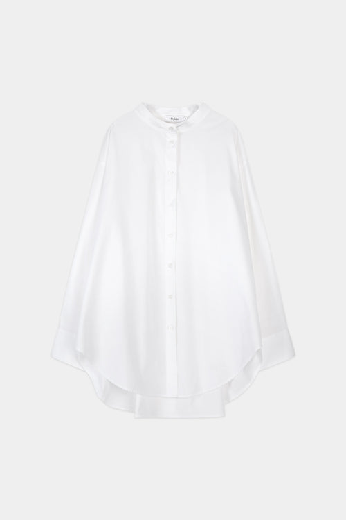 White high collar shirt stylein jazlyn front model image