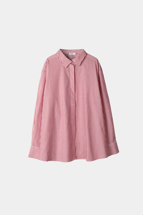 JEANNE SHIRT - RED STRIPED